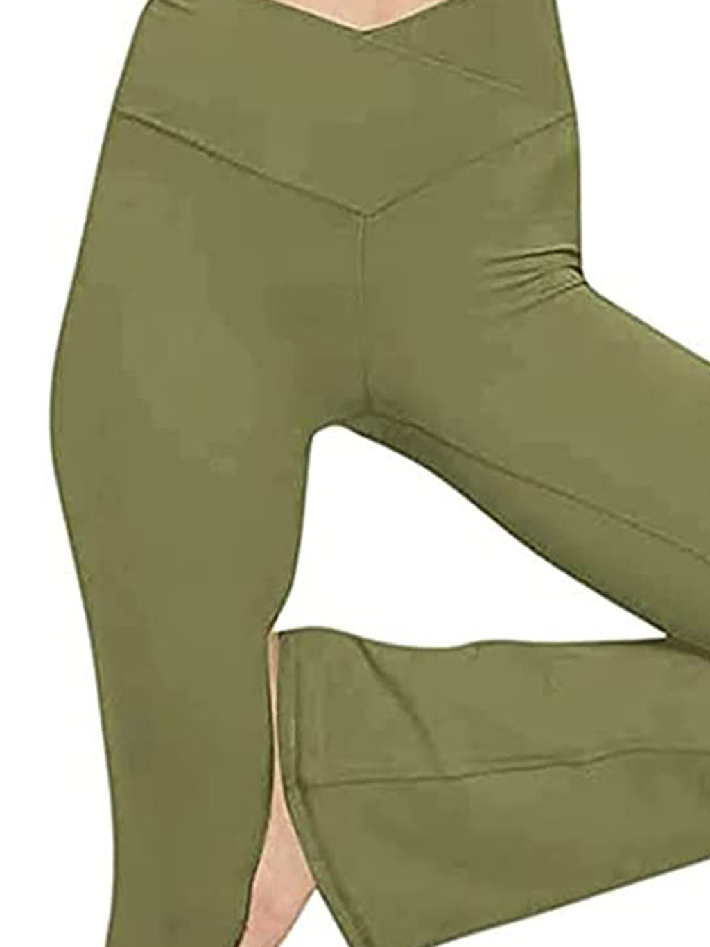 V-Waist Bootcut Long Slacks