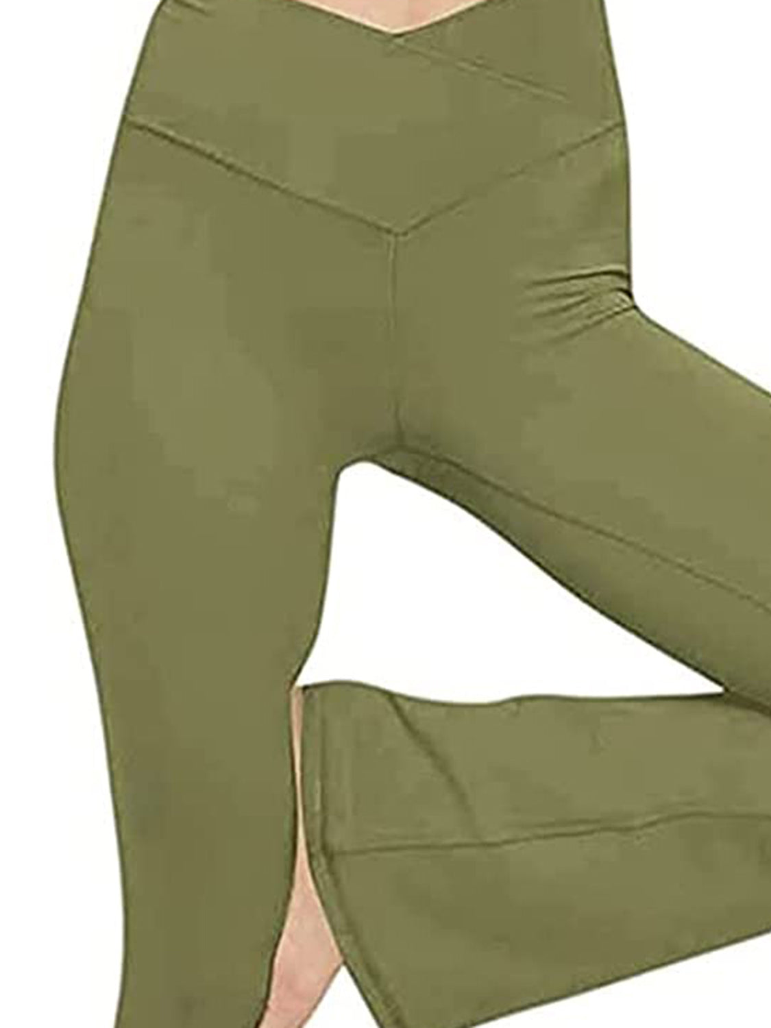 V-Waist Bootcut Long Slacks