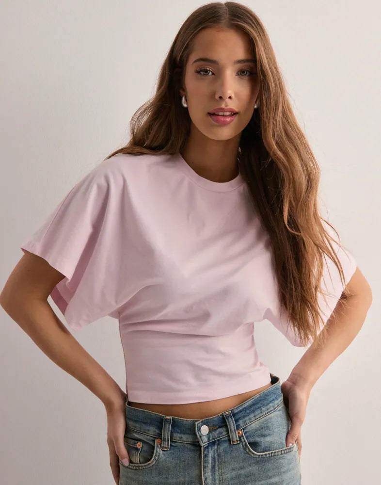 Batwing Sleeve T-shirt A3 imitation cotton CJ Dropshipping Bat-Wing Blouse