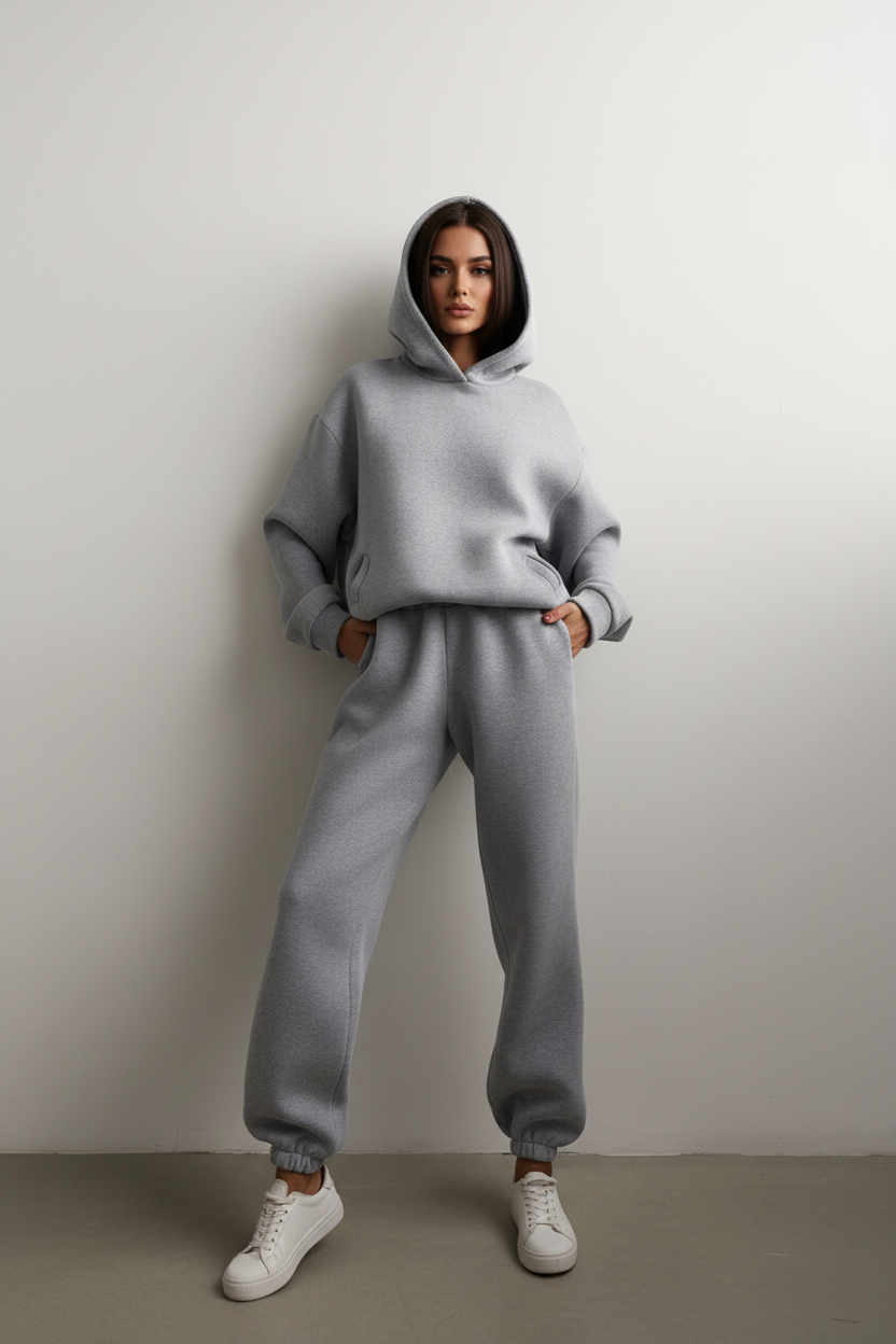 Cold Weather Sweatsuits Bazaare Mart Winter Hoodie Sweat Set
