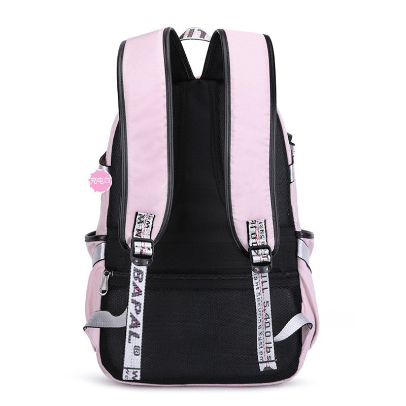 Large Backpack with External USB Charger