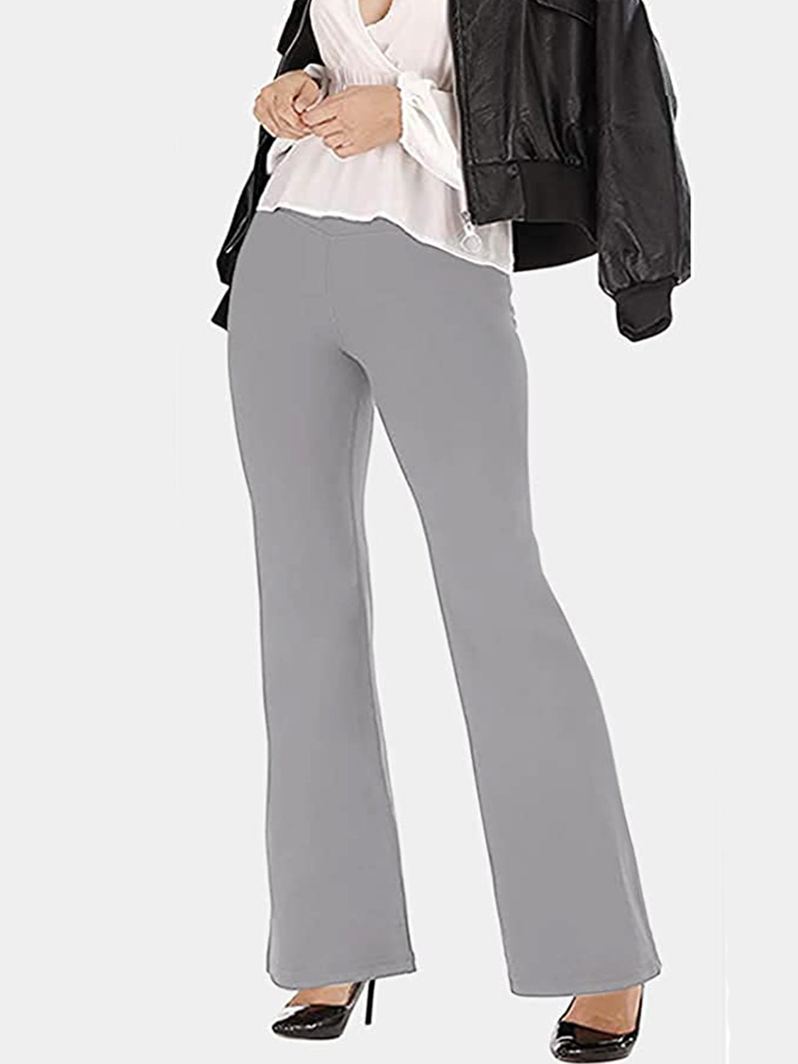 V-Waist Bootcut Long Slacks