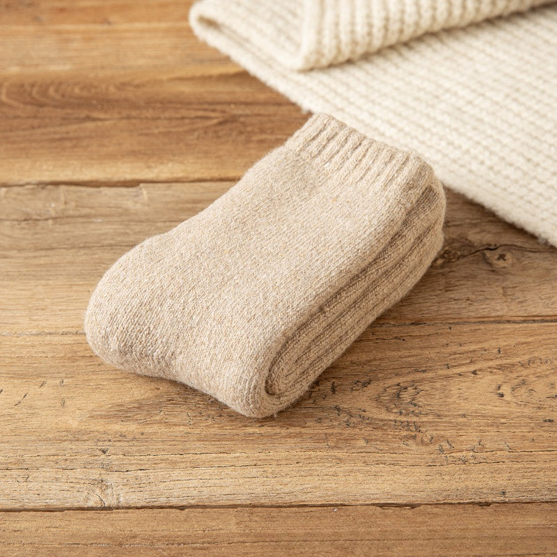 Warm Padded Extra Thick Fleece Lined Middle Tube Socks