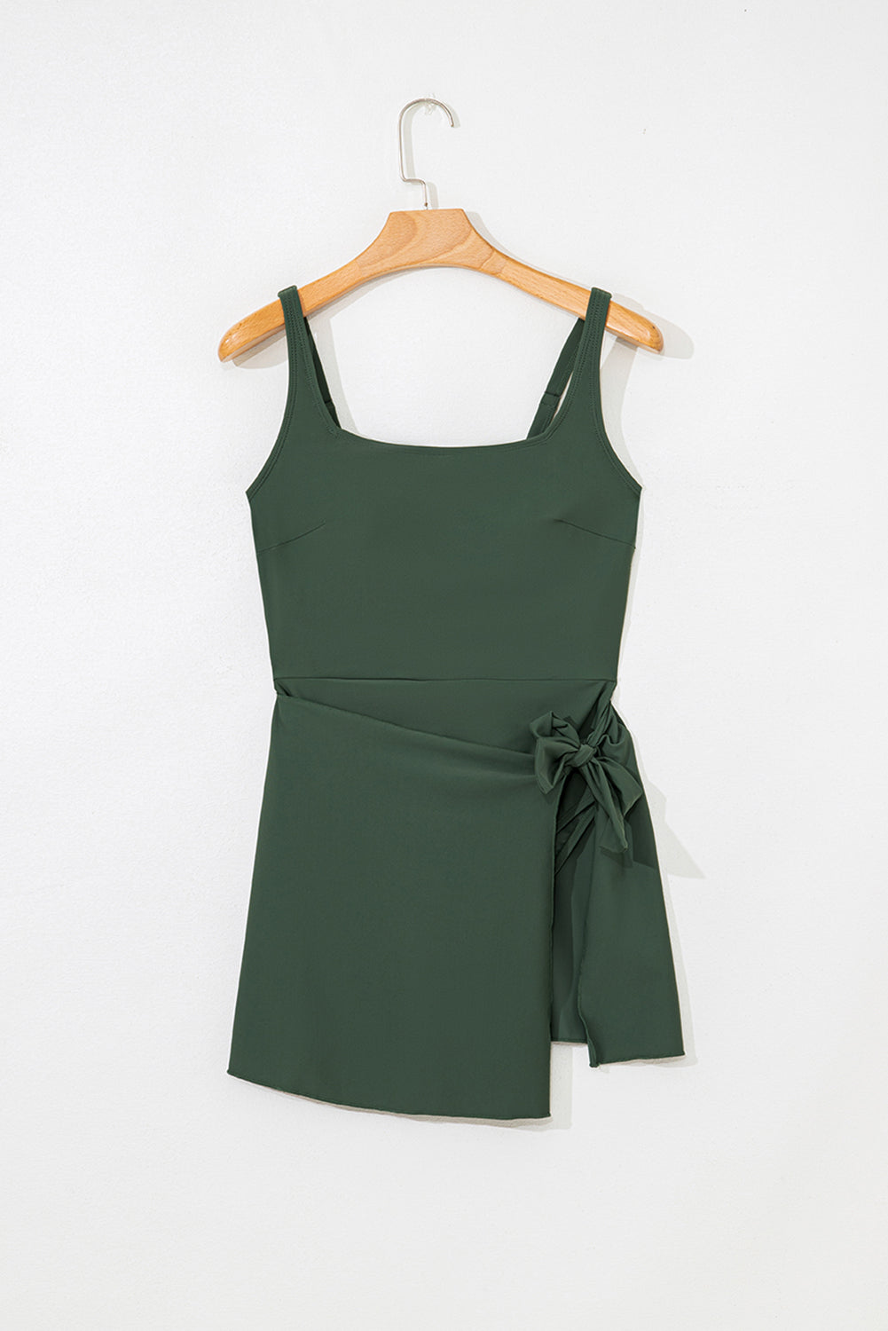 Army Green One Piece Swim Dress