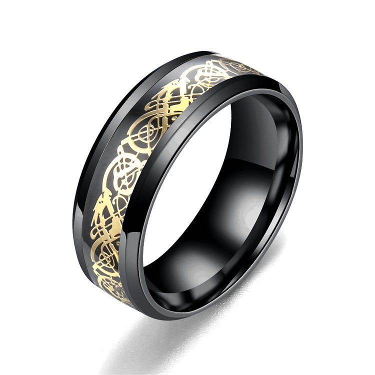 Stainless Steel Dragon Ring
