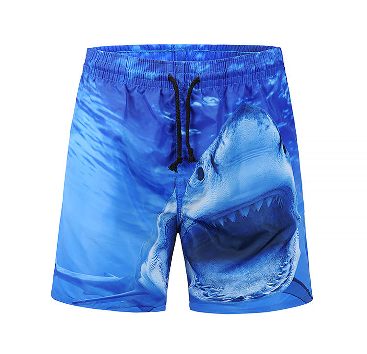 Blue Shark Swim Trunks