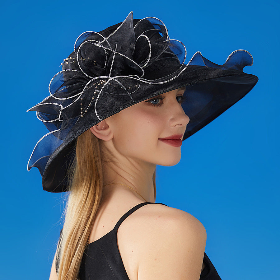 British Lady Elegant Summer Dress Hat