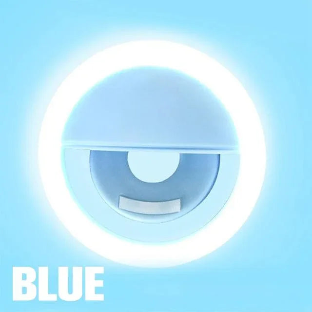 LED Selfie Ring Light Blue Bazaare Mart