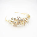 Pearl Floral Headband Gold Bazaare Mart Pearl Headband