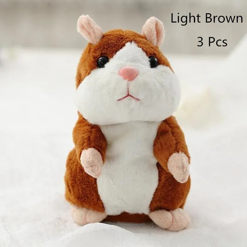 Little Talking Hamster Toy Light Brown 3 Bazaare Mart Toy