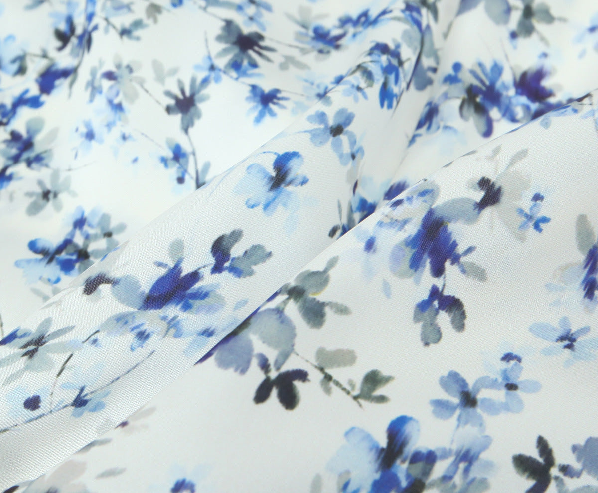 Light Blue Ditsy Blazer or High Waist Maxi Skirt CJ Dropshipping Light Blue Floral Maxi Skirt Suit