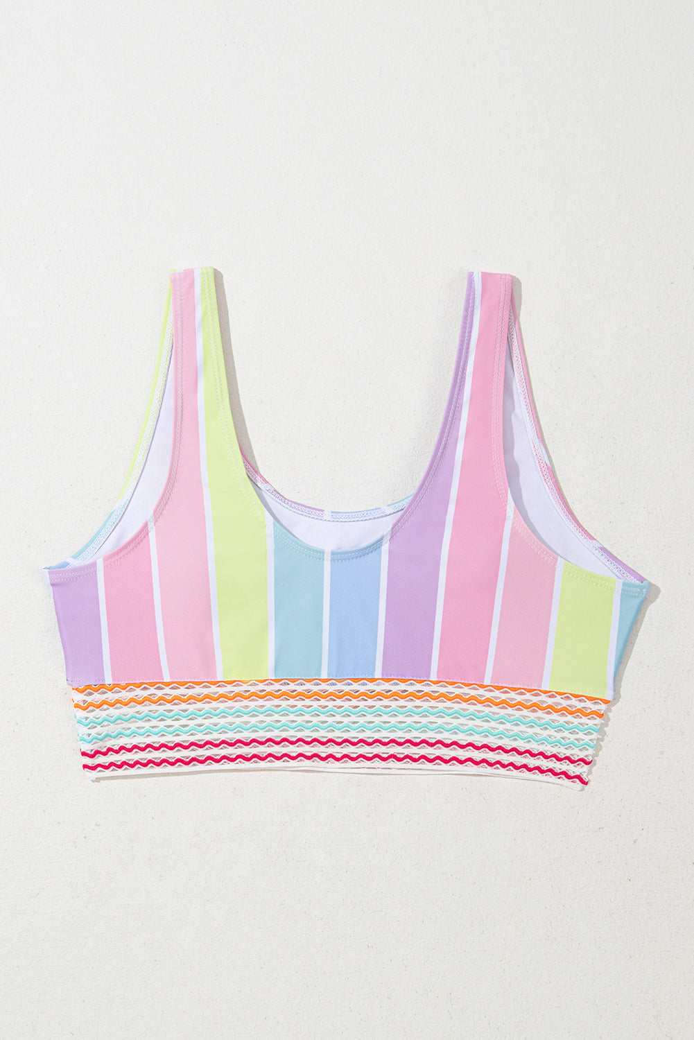 Rainbow Stripe Bikini Swimsuit