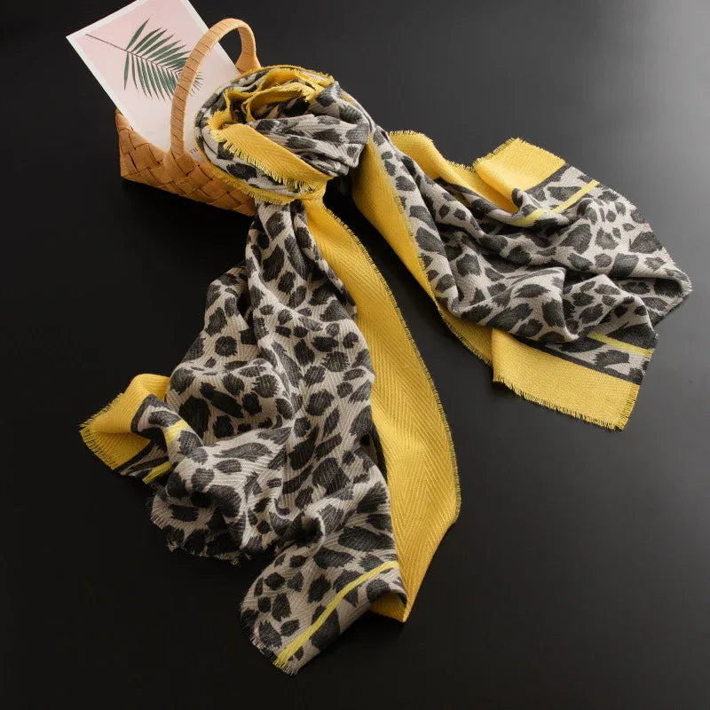 Leopard Print Scarf - Bazaare Mart