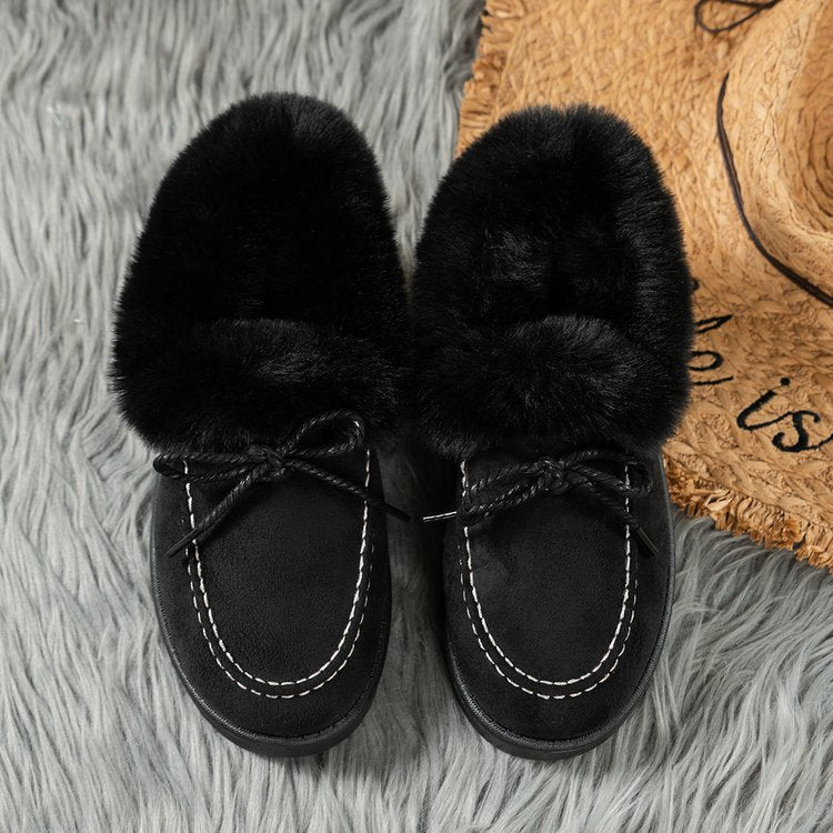 Fur Lined Suede Shoes