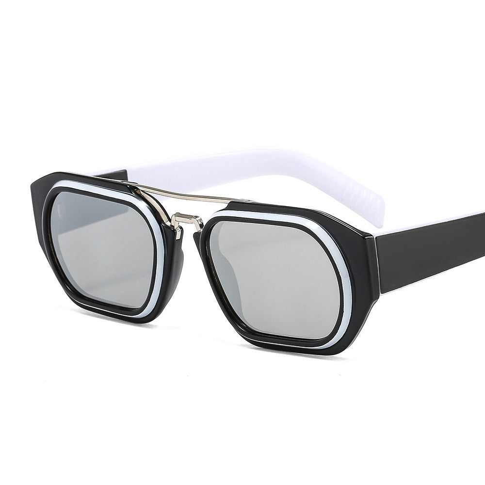 Men's Colorful Trendy Two-Tone Sunglasses