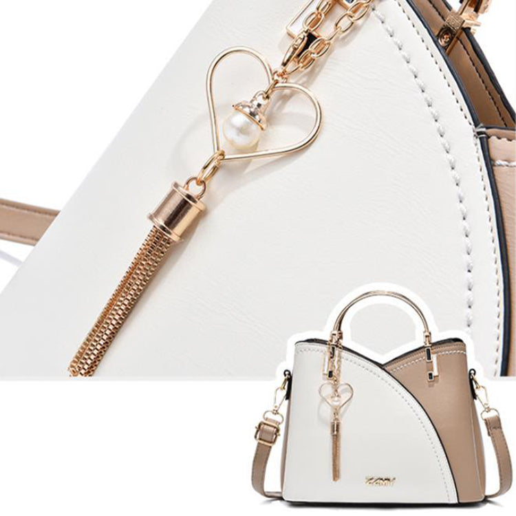 Color Block Love Tassel Crossbody Purse