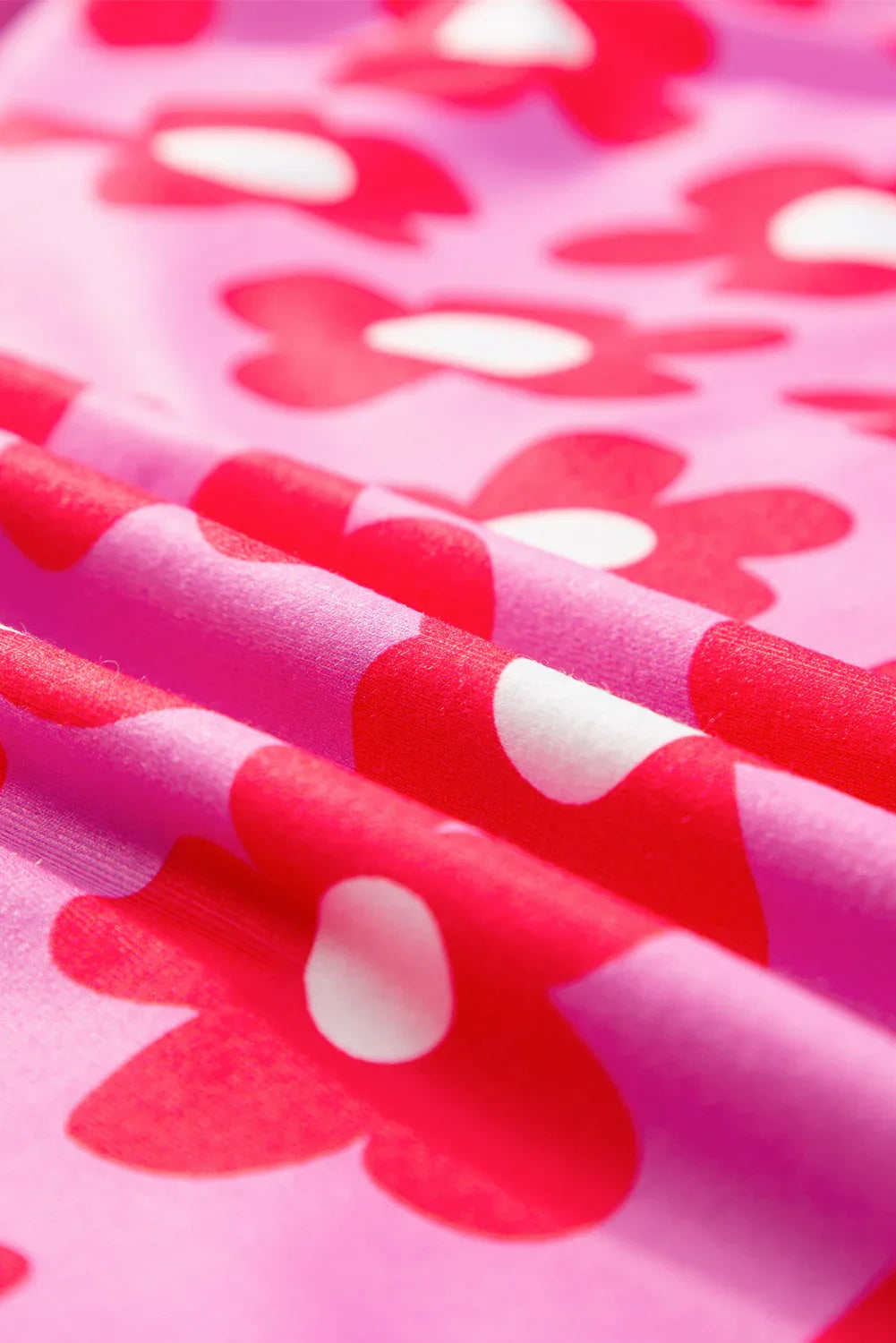 Pink Flower Print Short Sleeve Shirt Pajamas Set Dear-Lover Loungewear & Sleepwear/Sleepwear