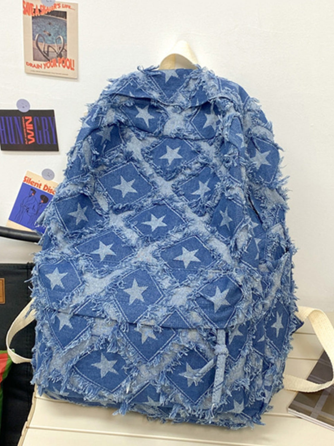 Star Denim Backpack