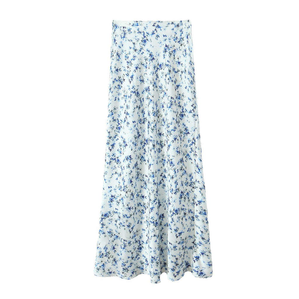 Light Blue Ditsy Blazer or High Waist Maxi Skirt CJ Dropshipping Light Blue Floral Maxi Skirt Suit