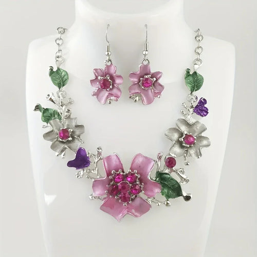 3pcs Vintage Floral Statement Jewelry Bazaare Mart 3pcs Vintage Floral Statement Jewelry
