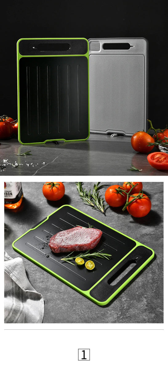 4 in 1 Double - Sided Thawing Cutting Board - Bazaare Mart