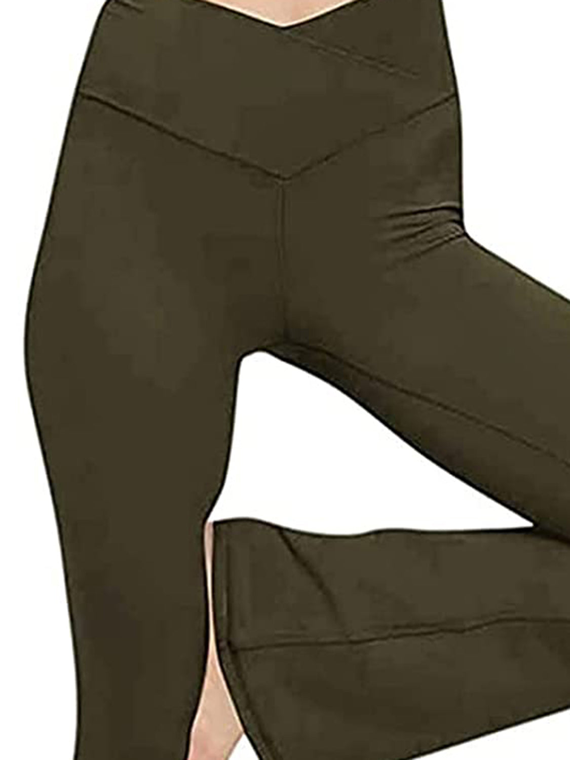 V-Waist Bootcut Long Slacks