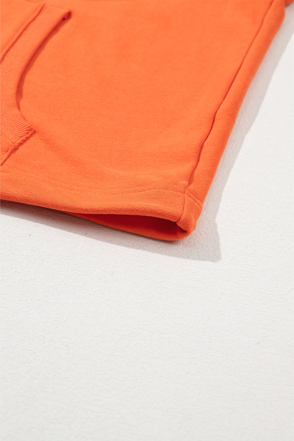 Orange Half Zip Oversized Hoodie