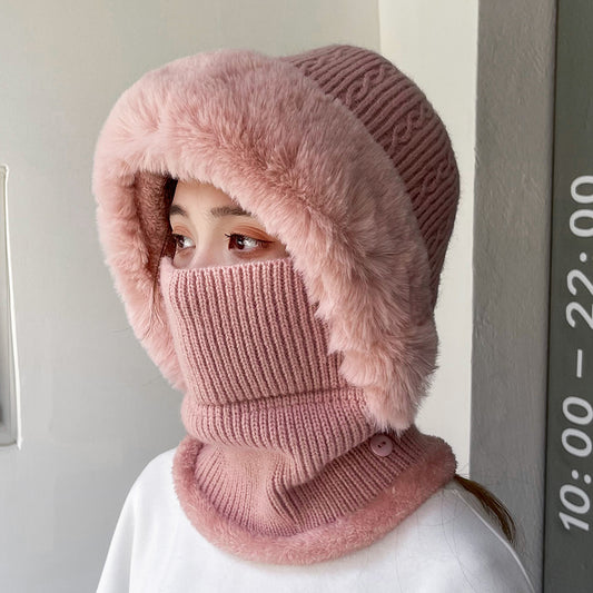 Women's One-Piece Hat Muffler