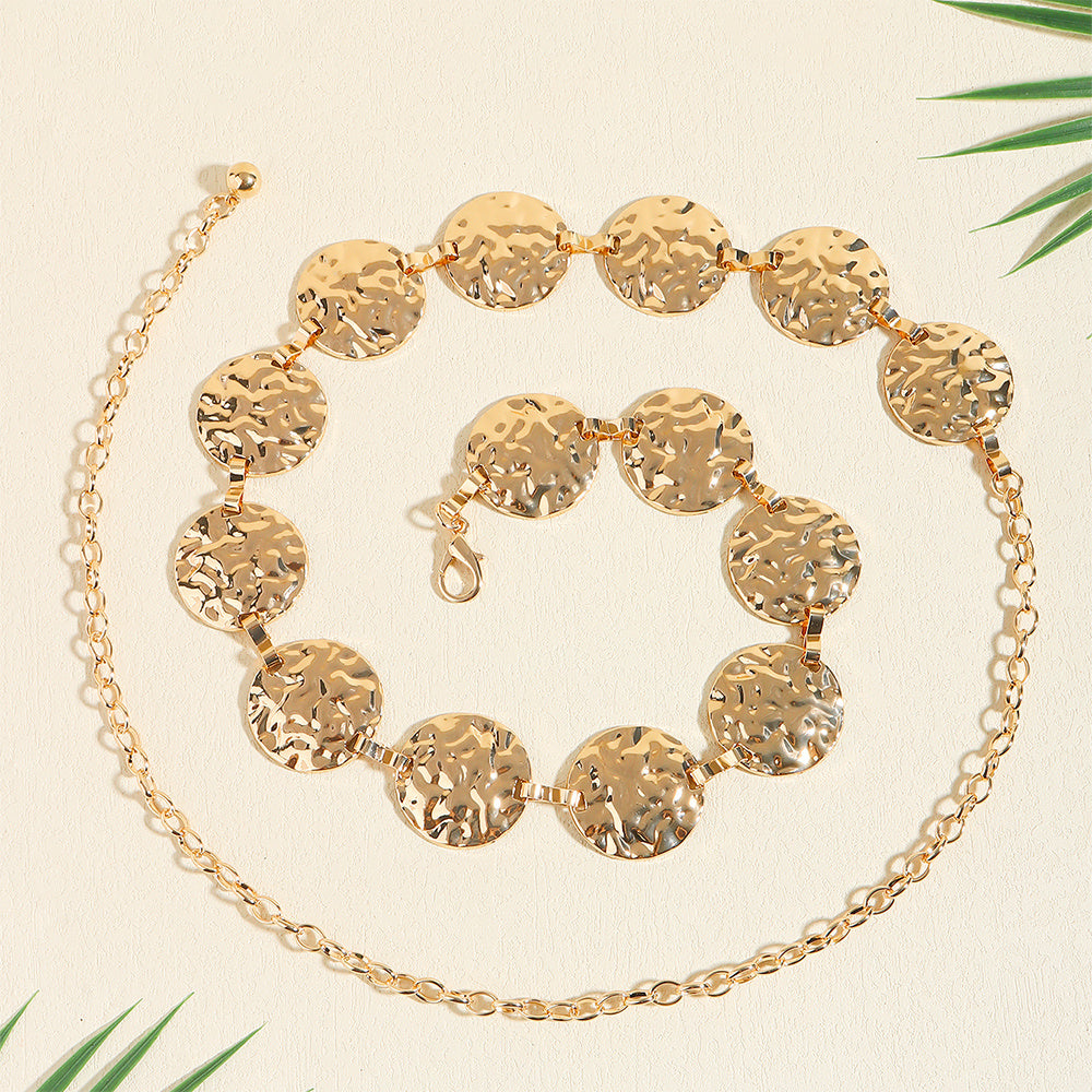 Metal Waist Coin Chain Belt Accessories