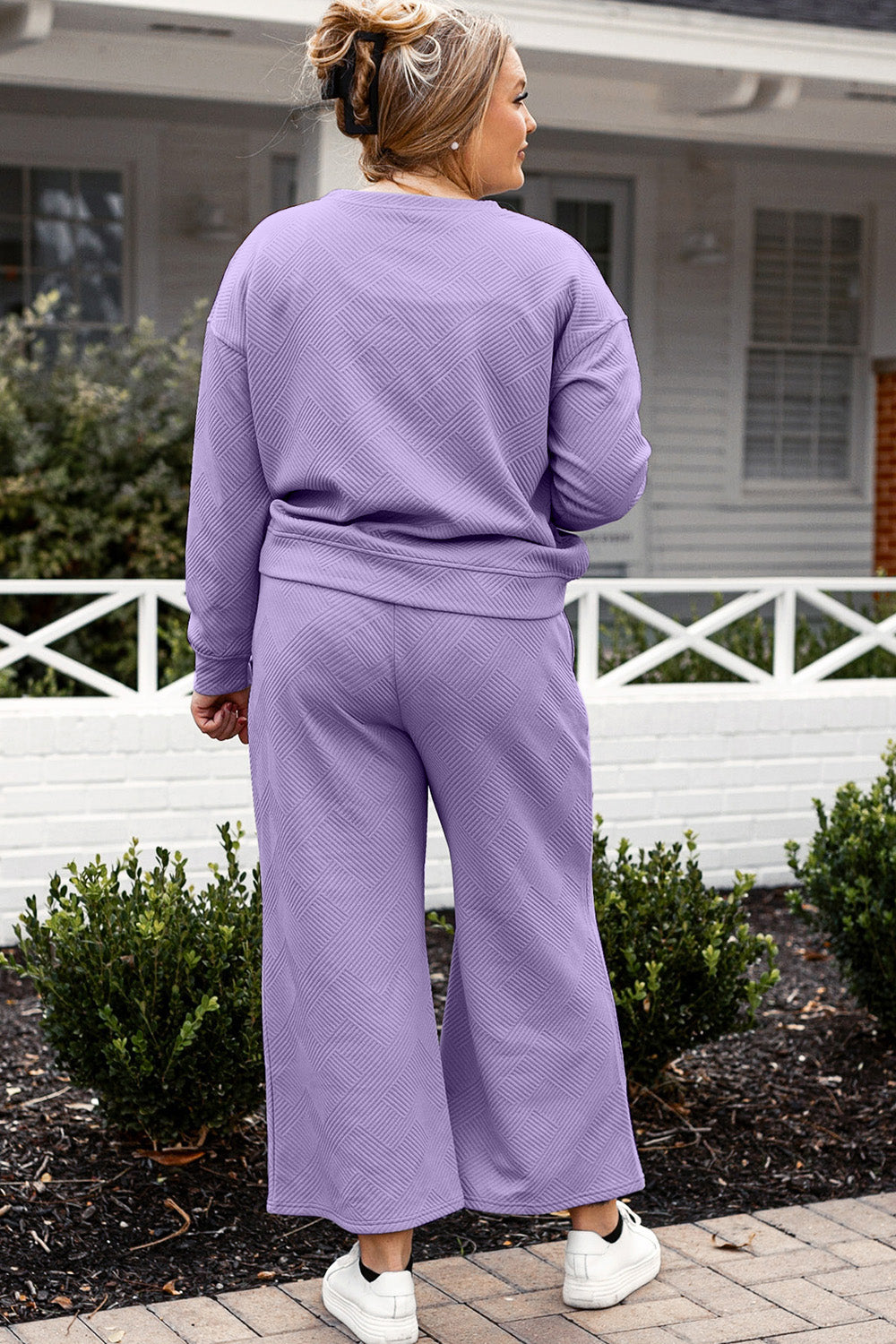 Wide Leg Sweat Pants Set