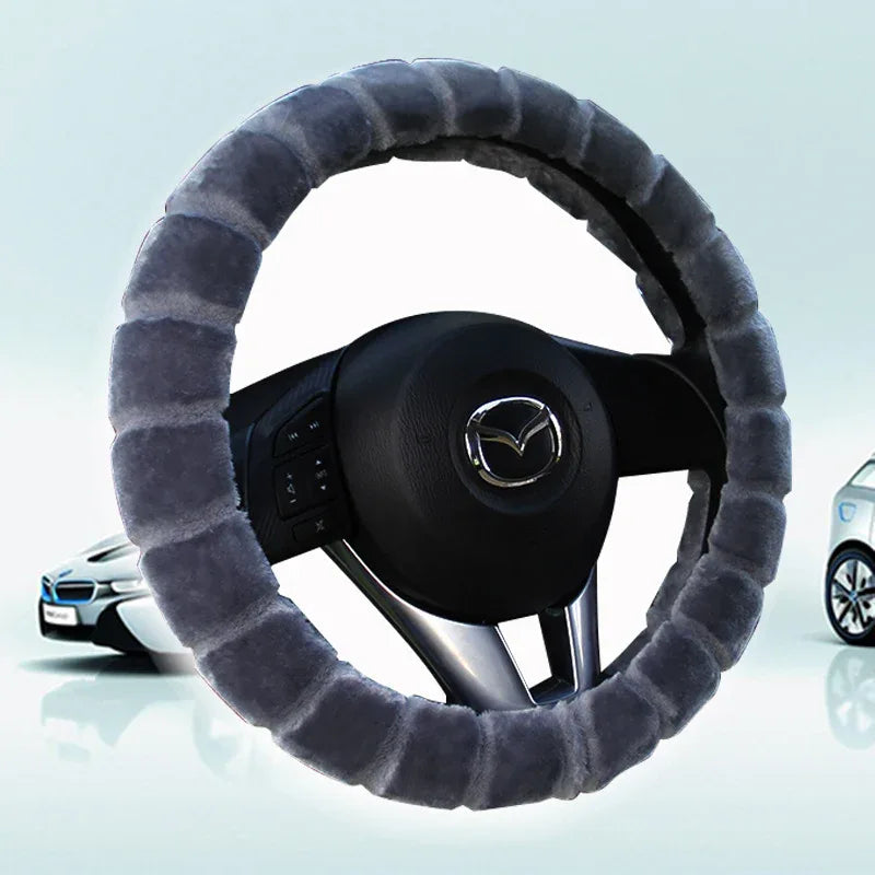 Velvet Warm Grip Steering Wheel Cover CJ Dropshipping Steering Wheel Cover