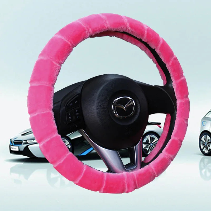 Velvet Warm Grip Steering Wheel Cover CJ Dropshipping Steering Wheel Cover