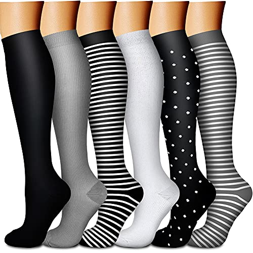 Knee High 6pk Compression Socks