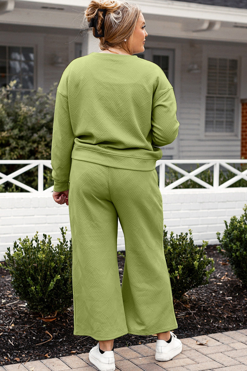 Wide Leg Sweat Pants Set