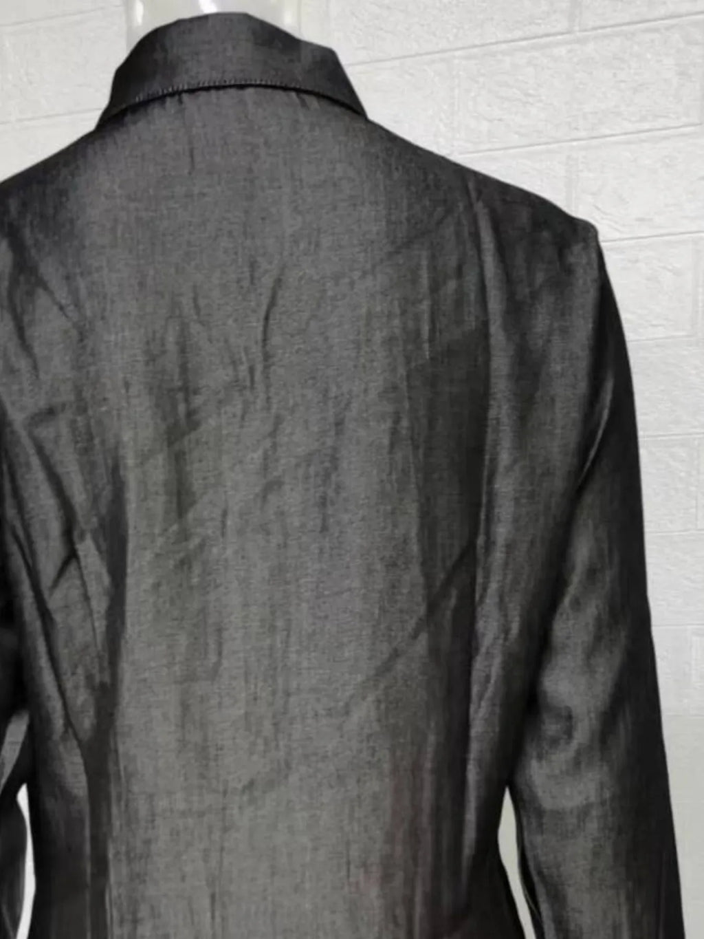 Button-Down Maxi Denim Dress Bazaare Mart Denim Maxi Dress