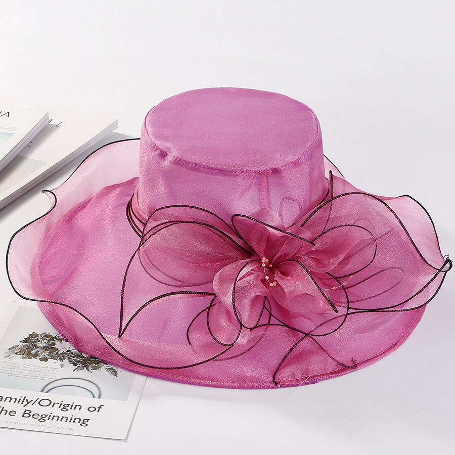 British Lady Elegant Summer Dress Hat