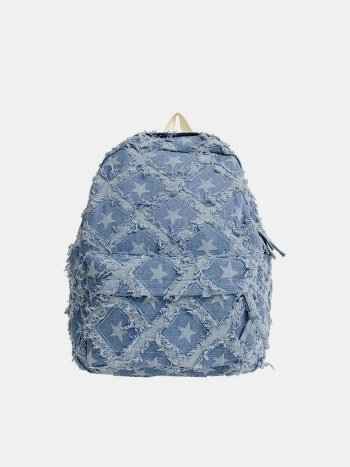 Star Distressed Denim Backpack