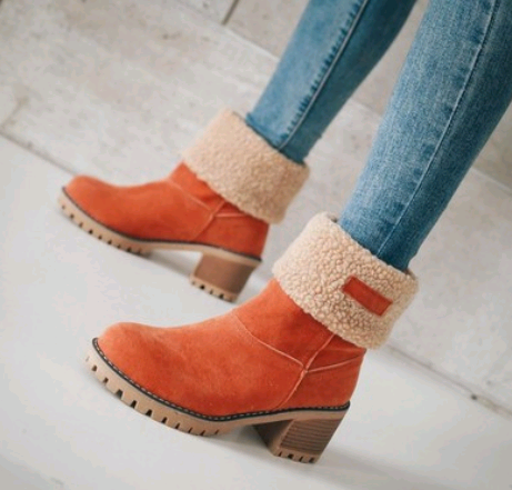 Suede Snow Boots