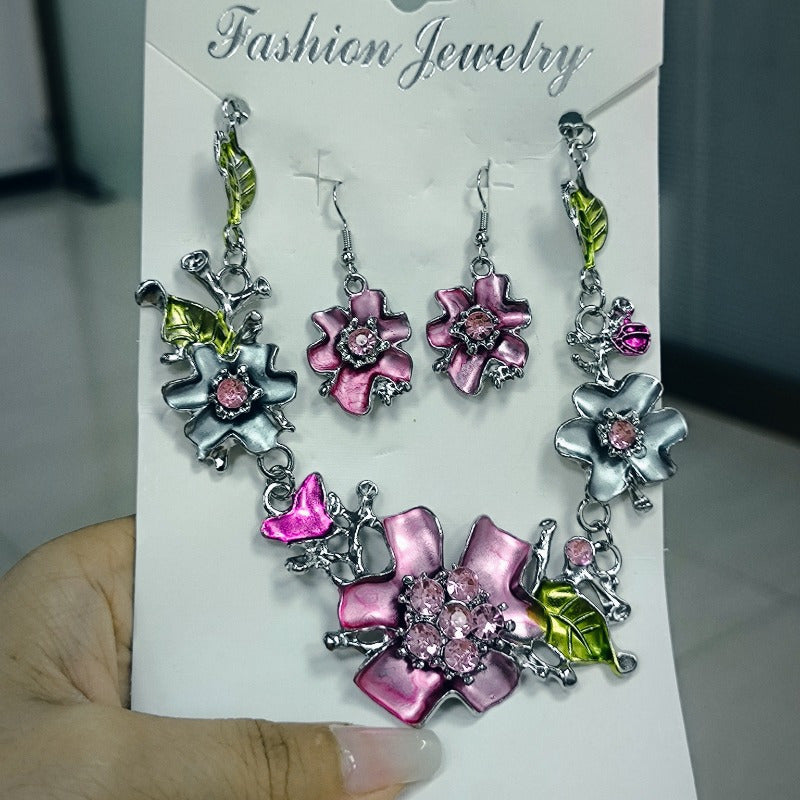 3pcs Vintage Floral Statement Jewelry