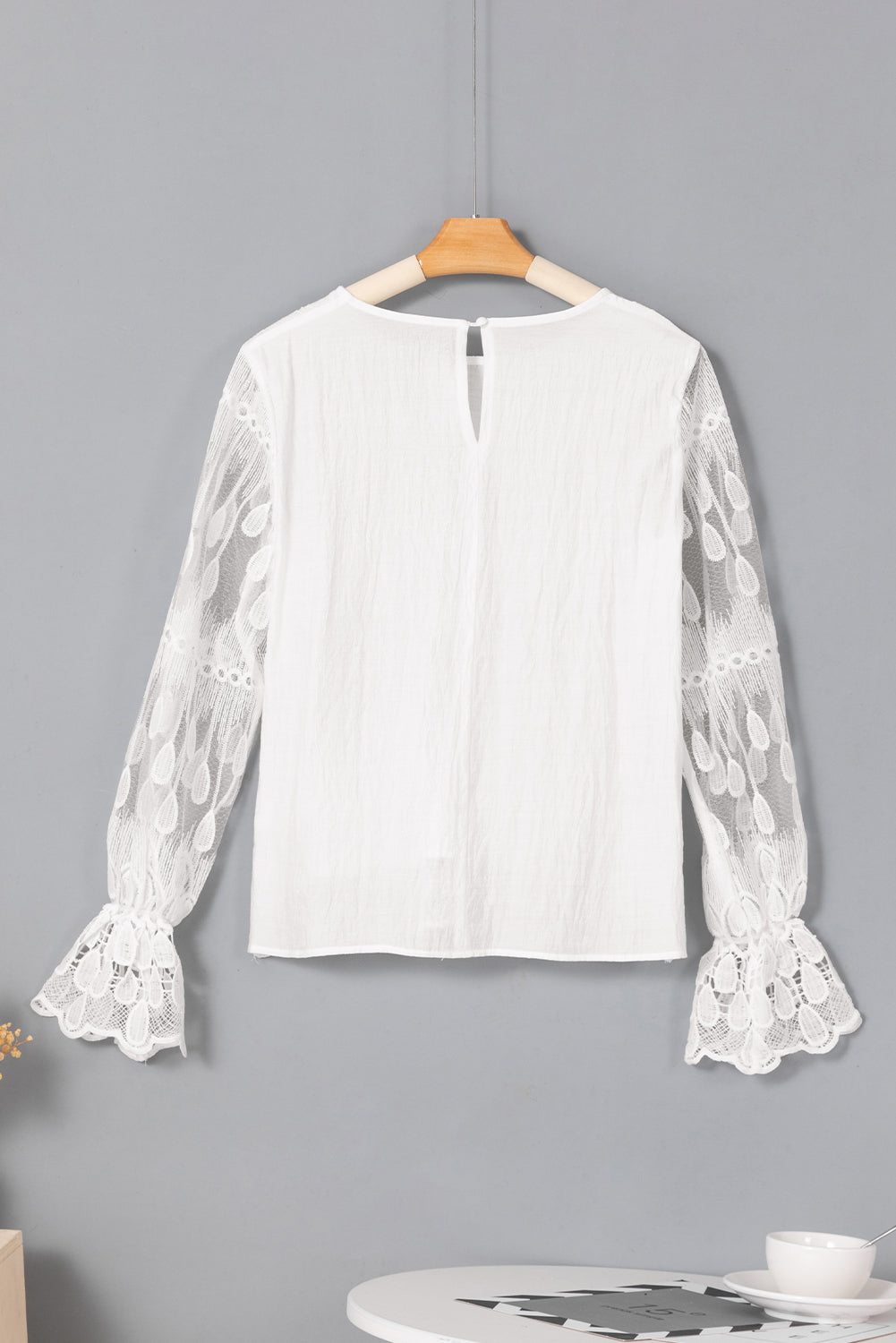 Long Sleeve Lace Blouse