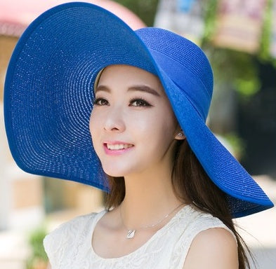 Large Floppy Folding Royal Beach Hat