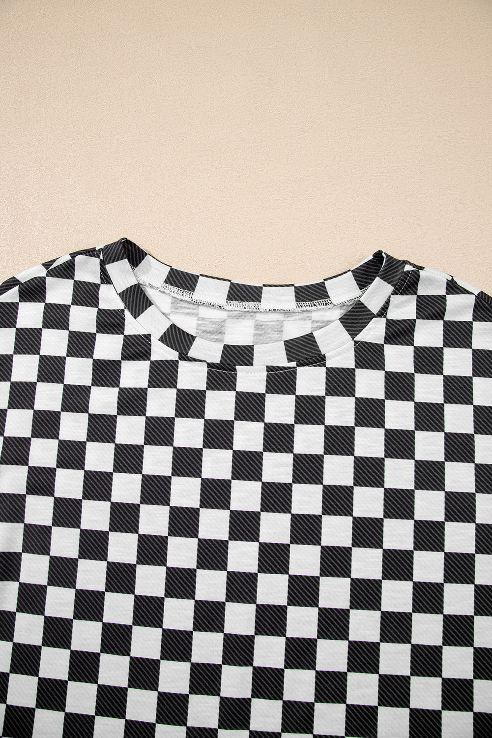 B&W Checkerboard Skorts Set