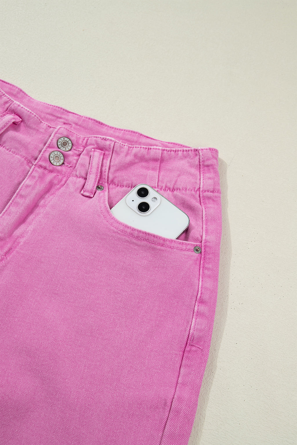 2-Button High Waist Flared Bottom Jeans Bazaare Mart Bottoms/Jeans