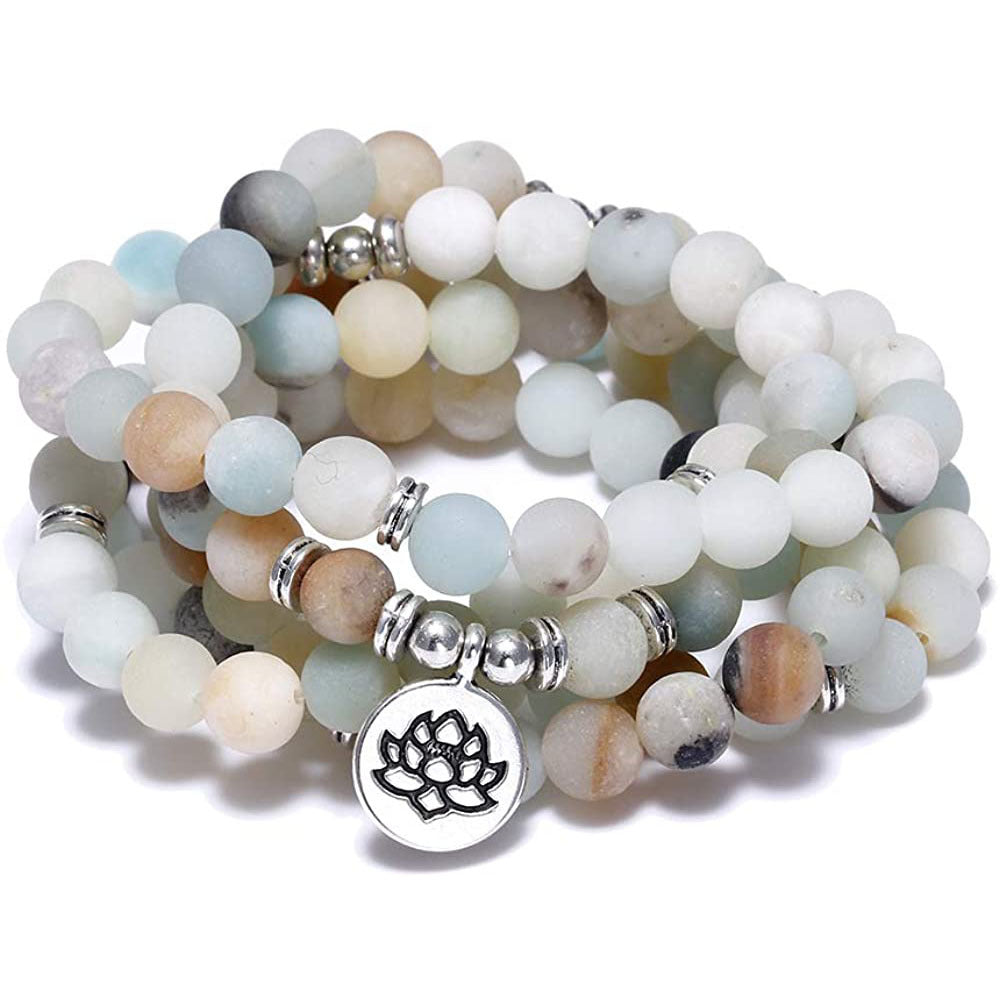 Buddha Beads Lotus Bracelet