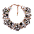 Exaggerated Rhinestone Collar Necklace Black Bazaare Mart Rhinestone Collar Necklace