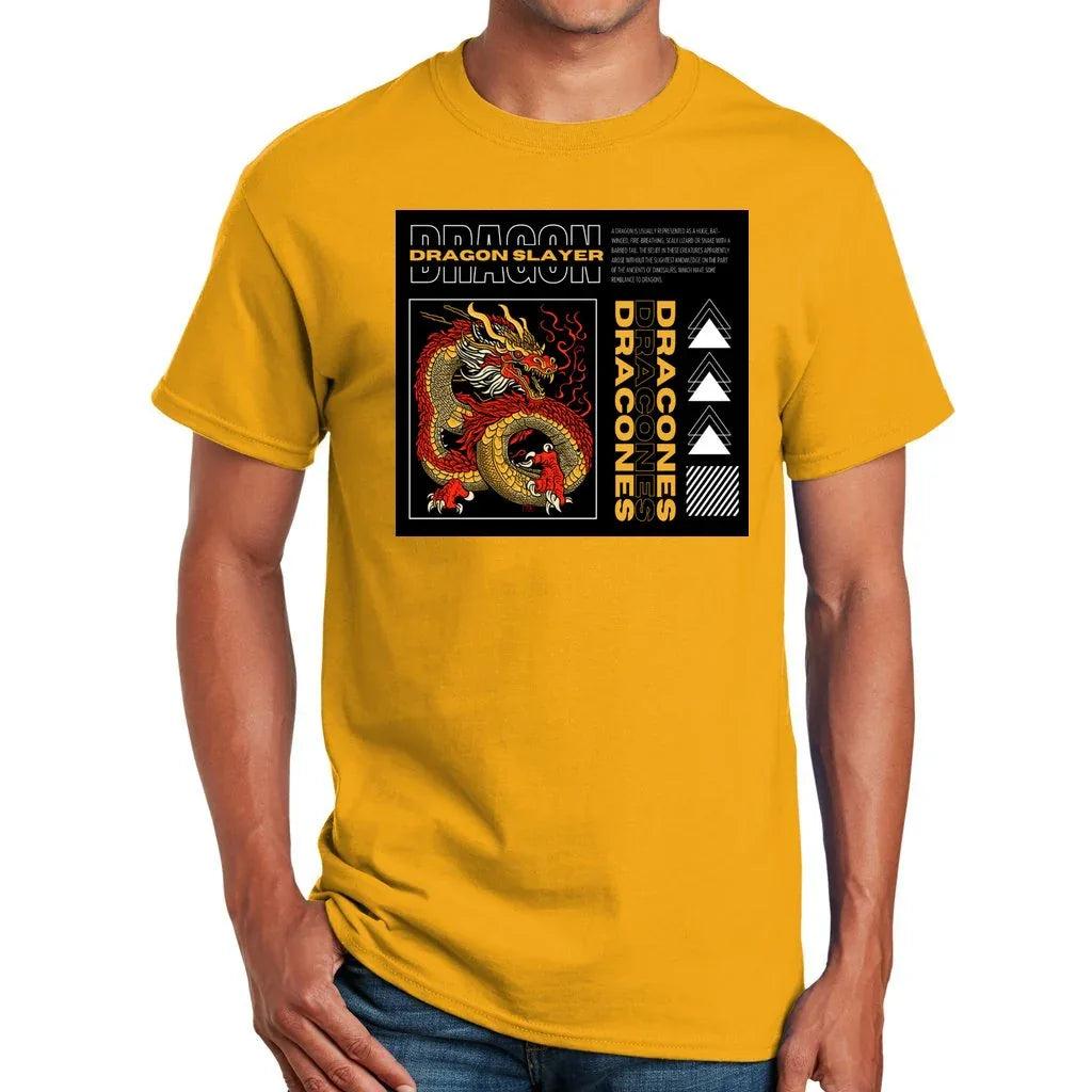 Unisex Dragon Trainer T-Shirt Gold Bazaare Mart