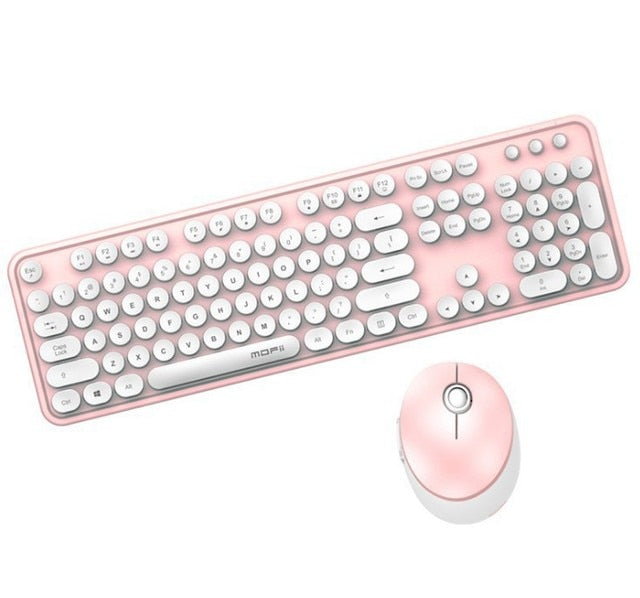 Candy Colored Wireless Keyboard/Mouse Set - Bazaare Mart