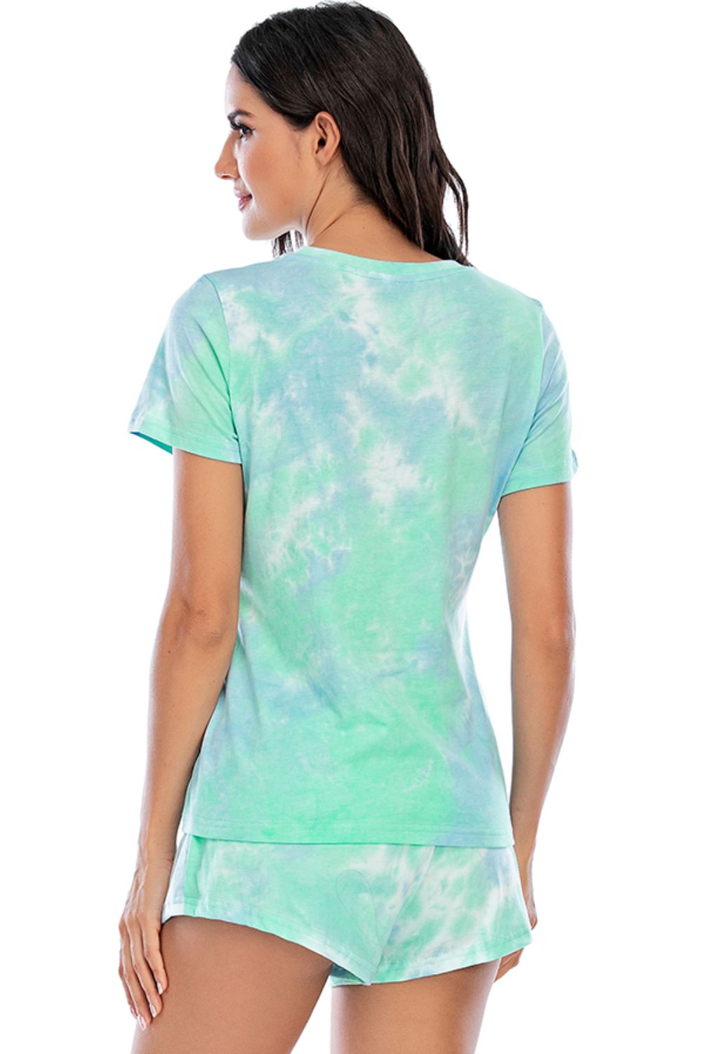 Tie-Dye Shorts Lounge Set