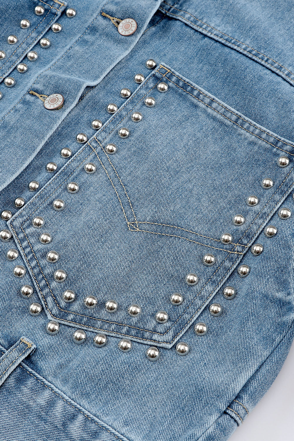 Rivet Studded Denim Jacket