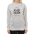 Positive Cow Sweatshirt Heather Grey Bazaare Mart
